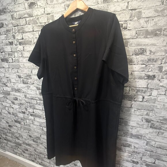 EUC Lands End Black Button Up Dress Size 2X (20W - 22W) - Picture 2 of 13